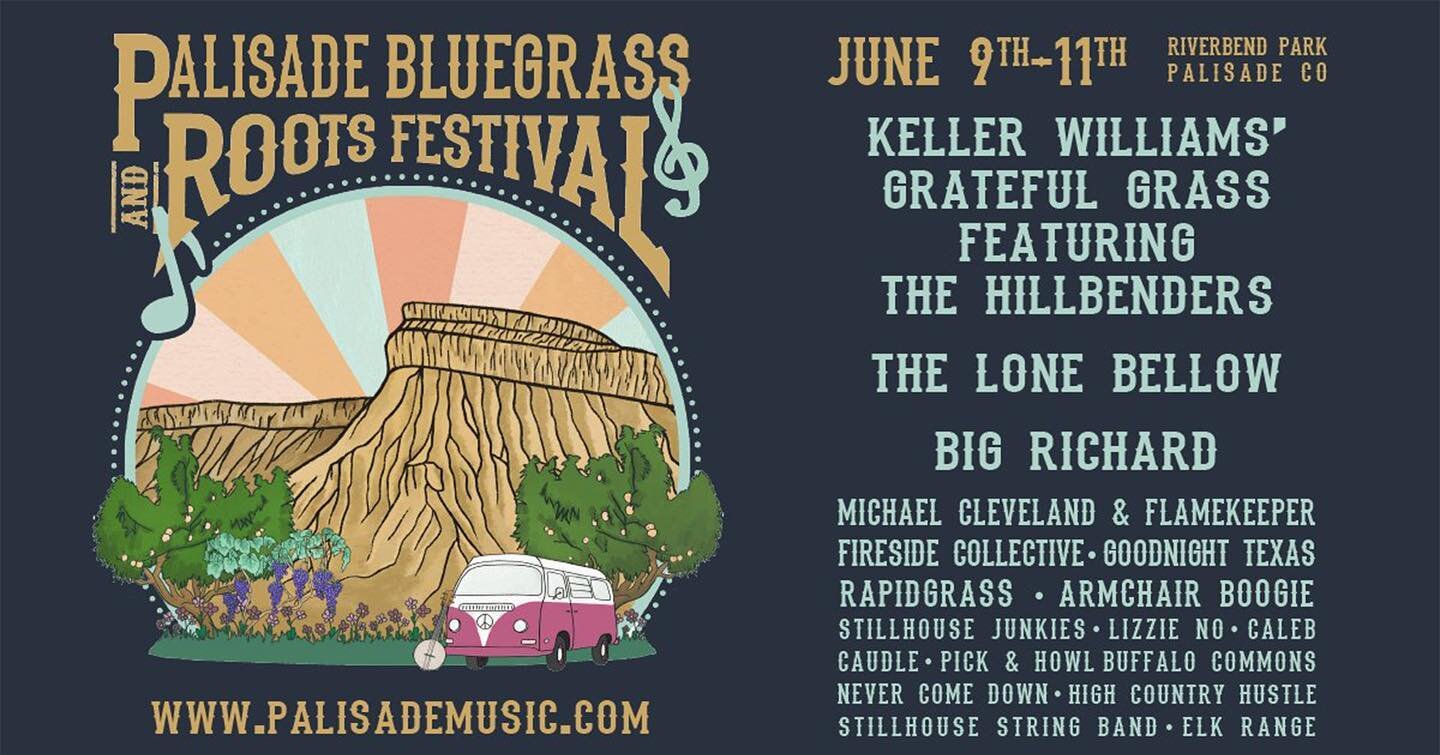 We are very excited to be heading back to Palisade for the @palisade_bluegrass We will be playing Sunday June 11th! 🍑🎶🎻 we can&rsquo;t wait to hustle with you all!