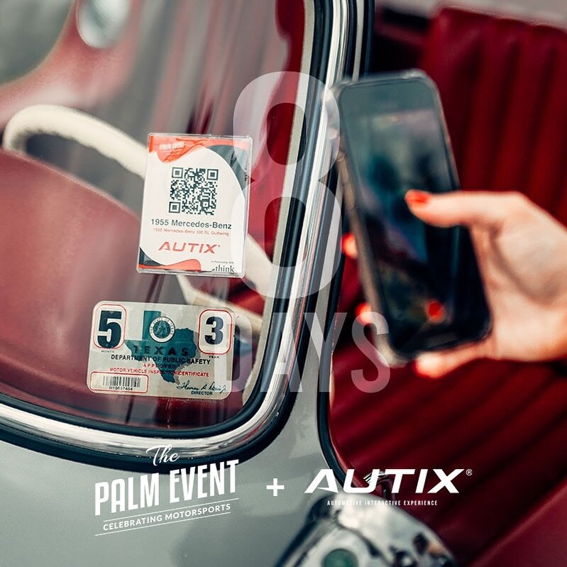 🏎️ 8 Days &lsquo;til The Palm Event: Scan, Explore, xEvent! 🌴

In 8 days, @thepalmevent transforms into a tech-savvy auto haven.

📱 Scan, Immerse, Engage: Every car rocks an exclusive AUTIX profile, unlocking automotive elegance through our xEvent