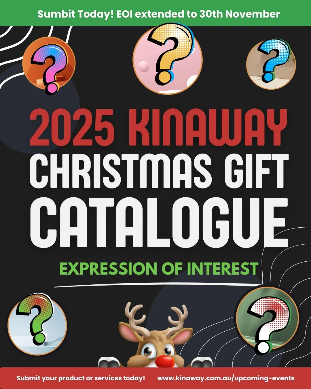 2025 Kinaway Christmas Gift Catalogue EOI!

The Kinaway Christmas Gift Catalogue is a unique opportunity to showcase the wonderful products and services offered by Kinaway members. This initiative aims to highlight Indigenous-owned businesses during 