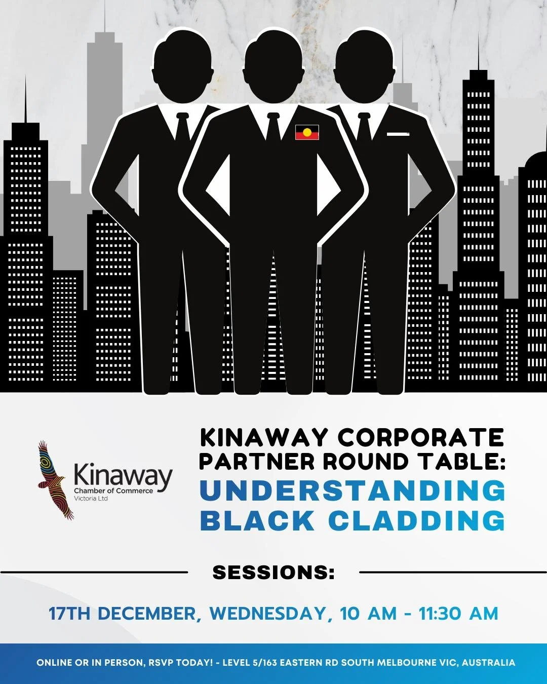 Kinaway Corporate Partner Round Table: Understanding Black Cladding.

Black cladding continues to impact the Aboriginal business sector, with many organisations observing its effects within their own industries and networks. Kinaway invites our value