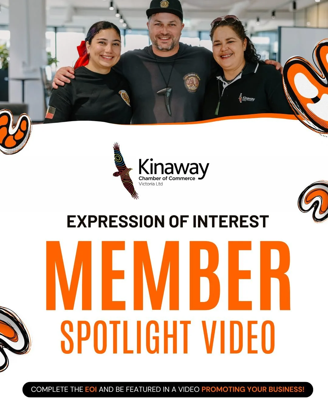 EOI: Member Spotlight Video. Strength in Culture - Power in Business: Stories from Aboriginal Entrepreneurs.

This initiative is designed to amplify the voices of Aboriginal business owners across Victoria, highlighting their unique journeys, cultura