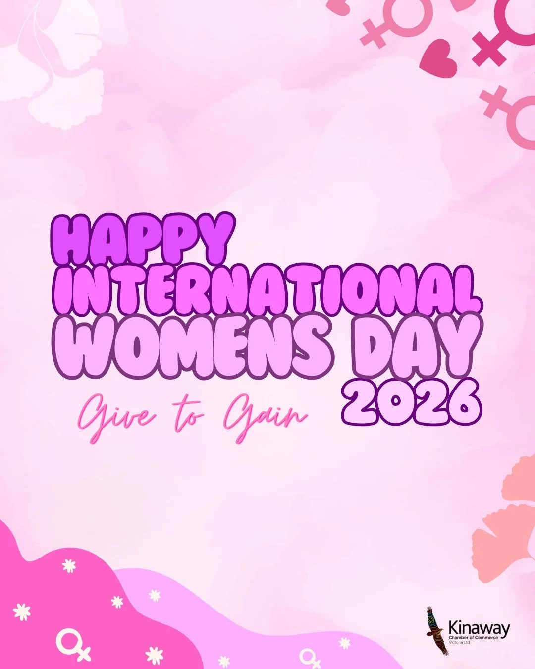 Happy International Women's Day! 🌸

Today, we celebrate the incredible women who inspire, lead, and make a difference every day. At Kinaway Chamber of Commerce, we honour the strength, resilience, and achievements of women in our community and beyon