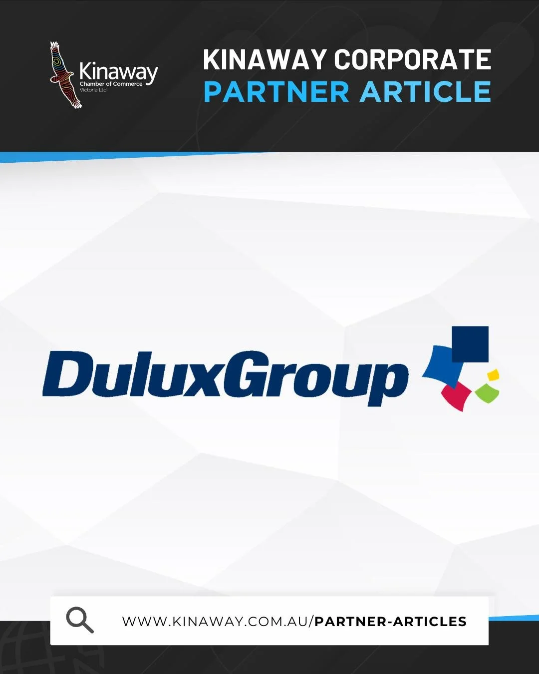 DuluxGroup Partners with Kinaway!

"DuluxGroup&rsquo;s decision to partner with Kinaway was driven by a commitment to building strong, mutually beneficial relationships with Aboriginal and Torres Strait Islander businesses and communities.

By j