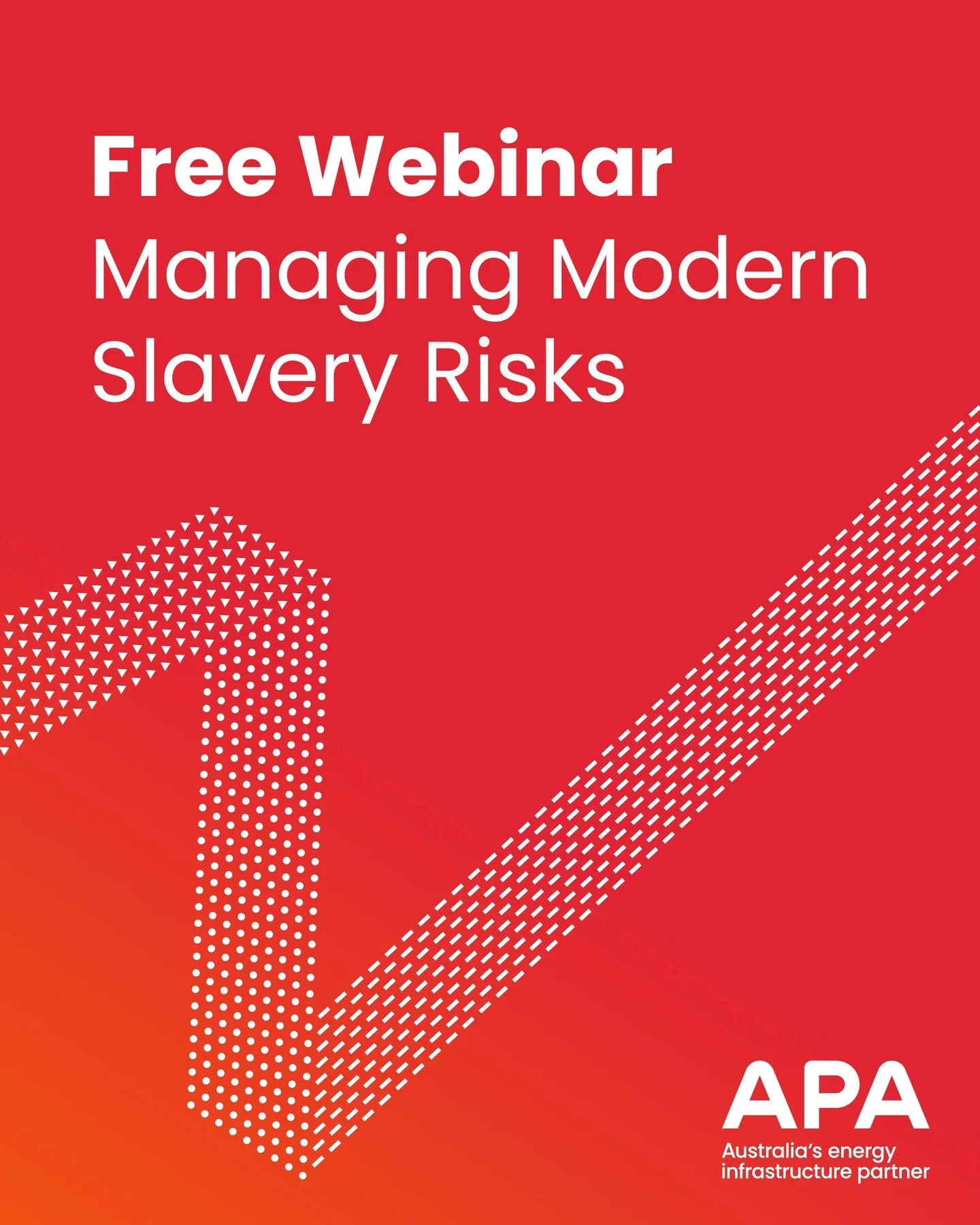 Free Webinar: Supporting Businesses to Manage Modern Slavery risks

How can modern slavery be relevant to your business? What types of actions can your business take to address possible modern slavery risk areas? 
 
APA is pleased to invite you to a 