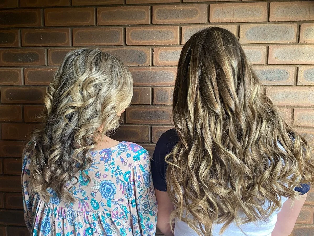 Mother/Daughter styling #curls #blonde #perthhair #muk #homehairdresser #dianella #yokine