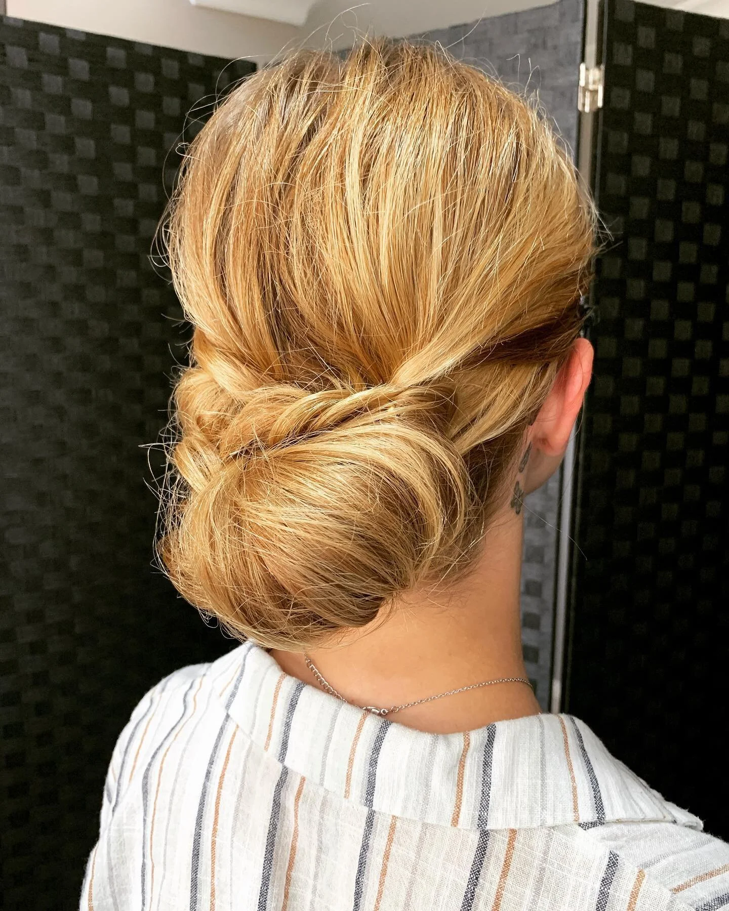 Wedding ready hair 🌸💗 #hairstyles #homehairdresser #dianella #hairup #messybun