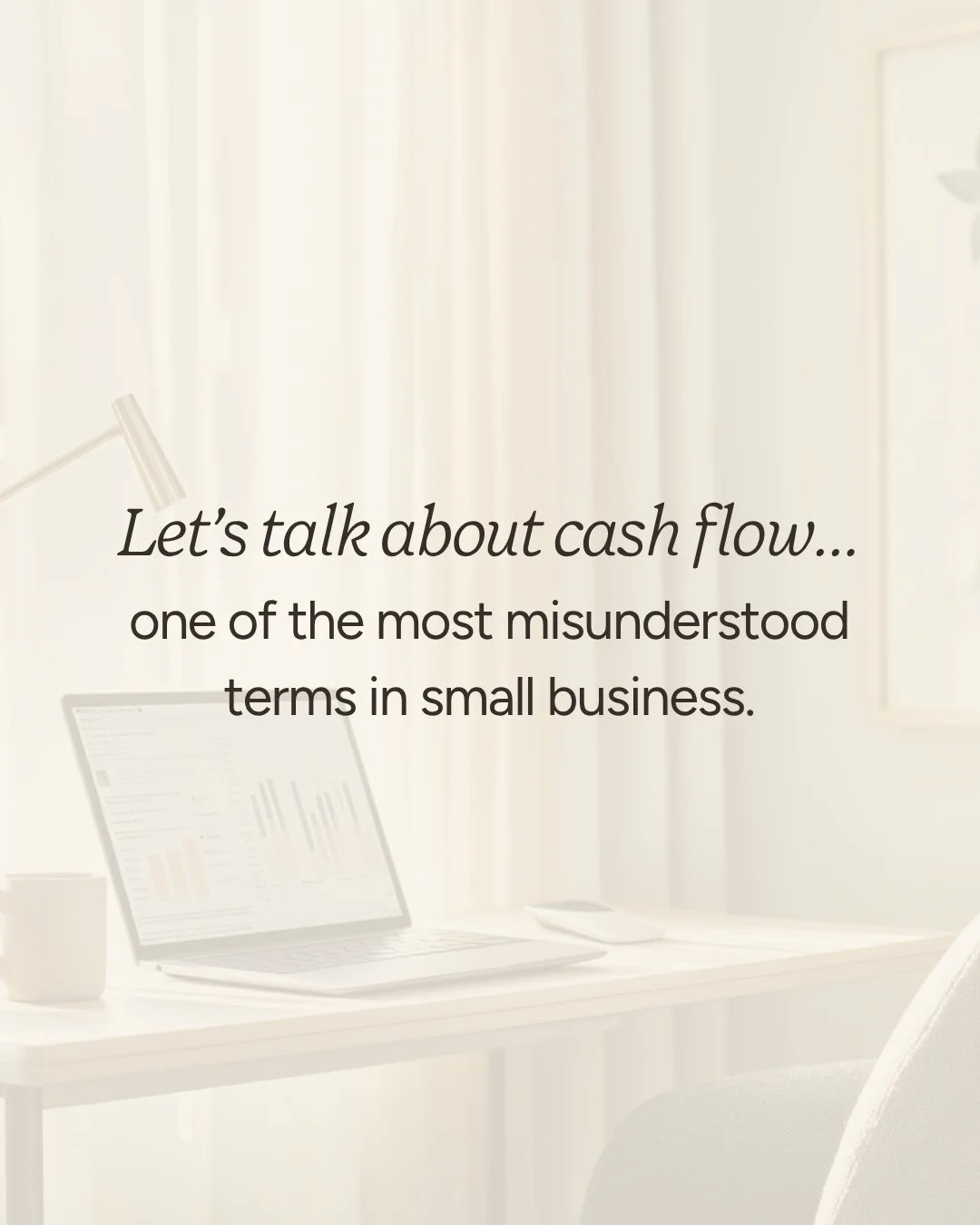 Let&rsquo;s talk about cash flow&mdash;
because it&rsquo;s one of the most misunderstood terms in small business.

Here&rsquo;s what it actually means:
💡 Cash flow = the money coming in and going out of your business.

It&rsquo;s not just about reve