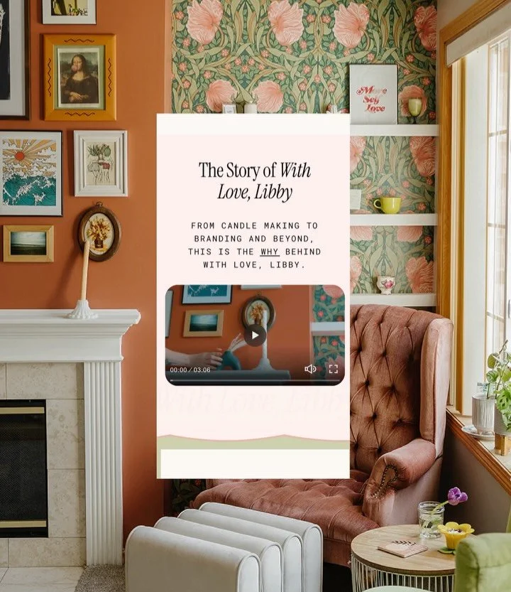 It&rsquo;s about time that the revamped WLL website got a formal spot on the feed 🫶🏼
See it for yourself at&nbsp;withlovelibby.com 💌

#websitedesign #branddesigner #cutebranding #desmoinesiowa #iowadesigner