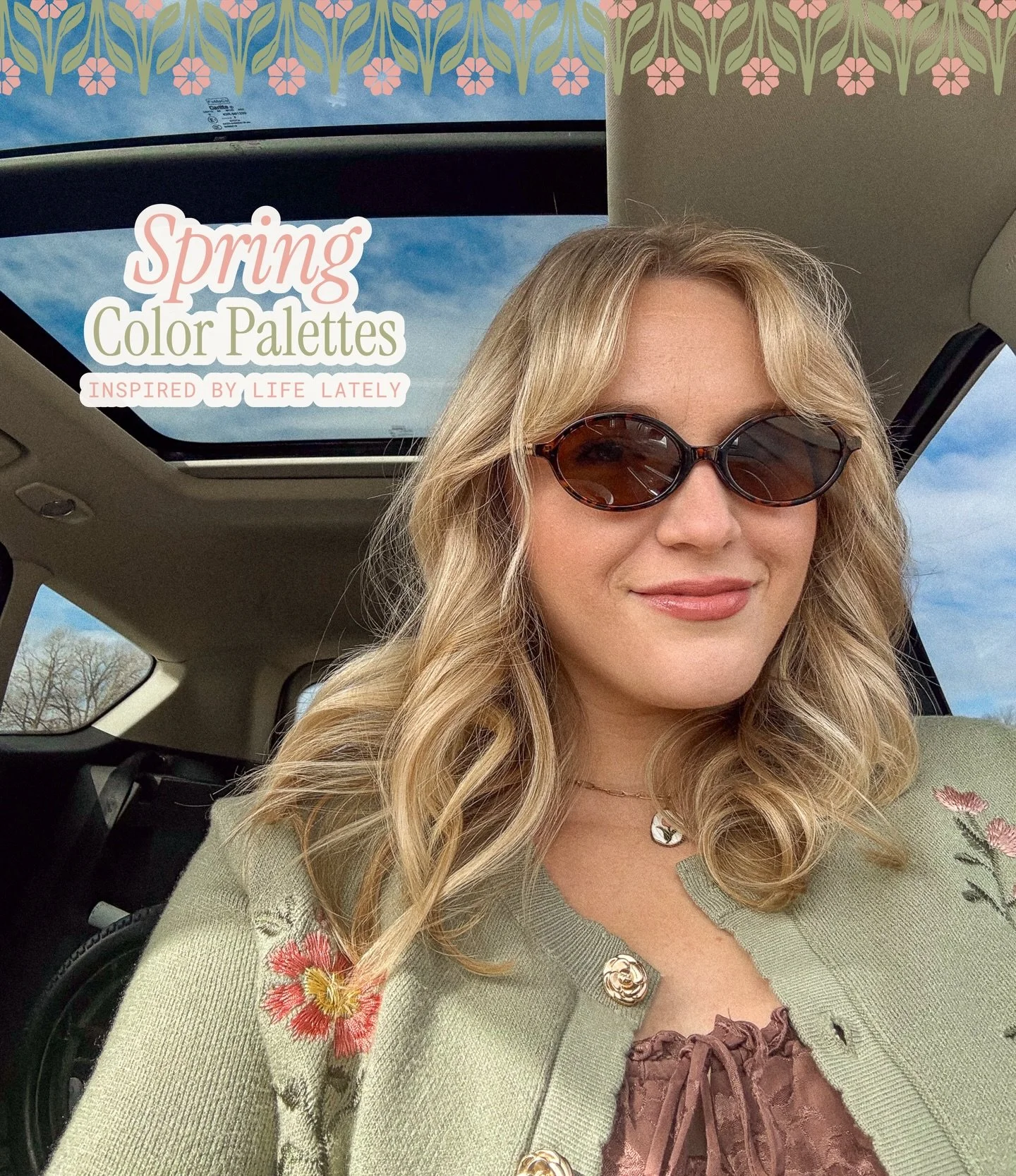 It&rsquo;s the first day of SPRING! 💐🫶🏼🌞🌸 And it actually feels like spring (except the days where it randomly snows here in Iowa, booo). To celebrate, here are some springy color palettes based on life lately. Tell me which one you&rsquo;re vib