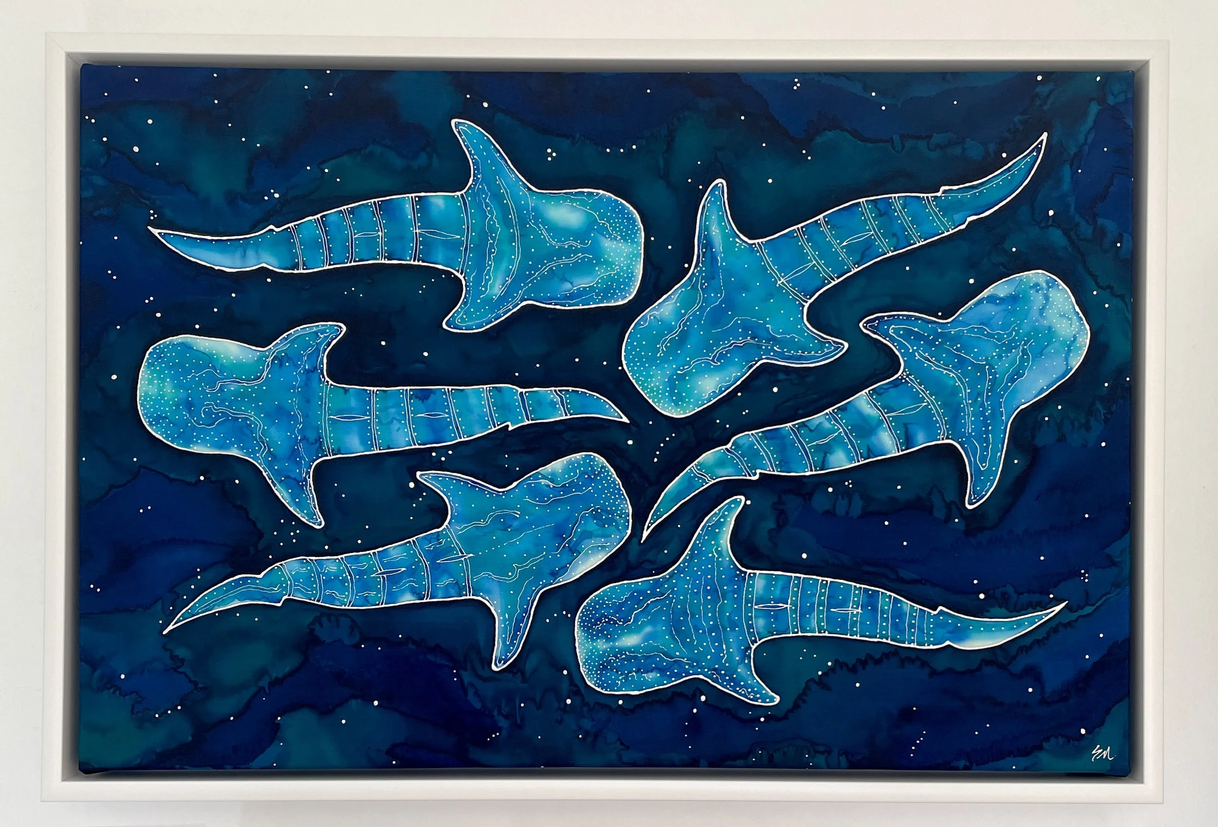 Constellation, Original Silk Art