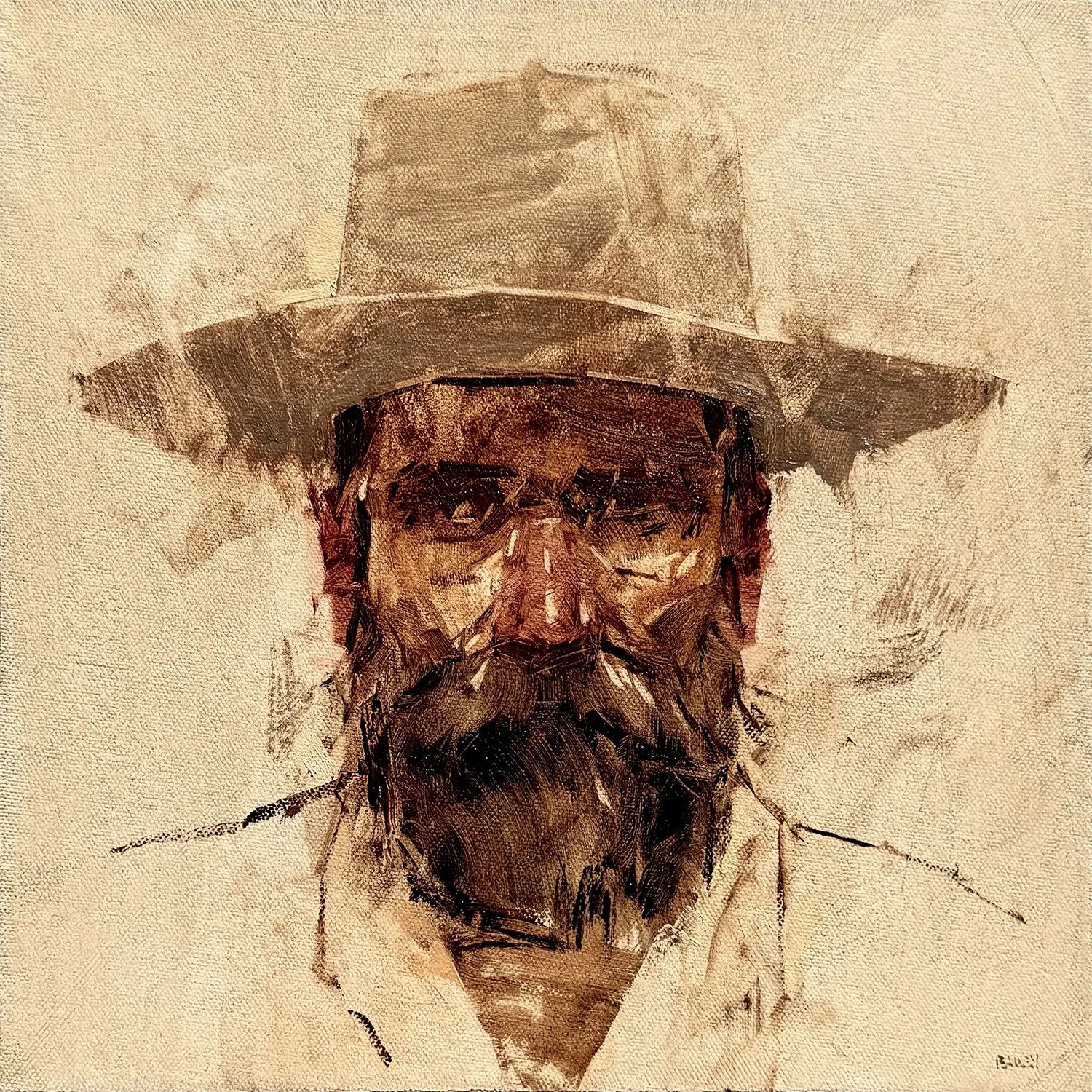 "Bad Hombre LX" - 12x12in (SOLD)