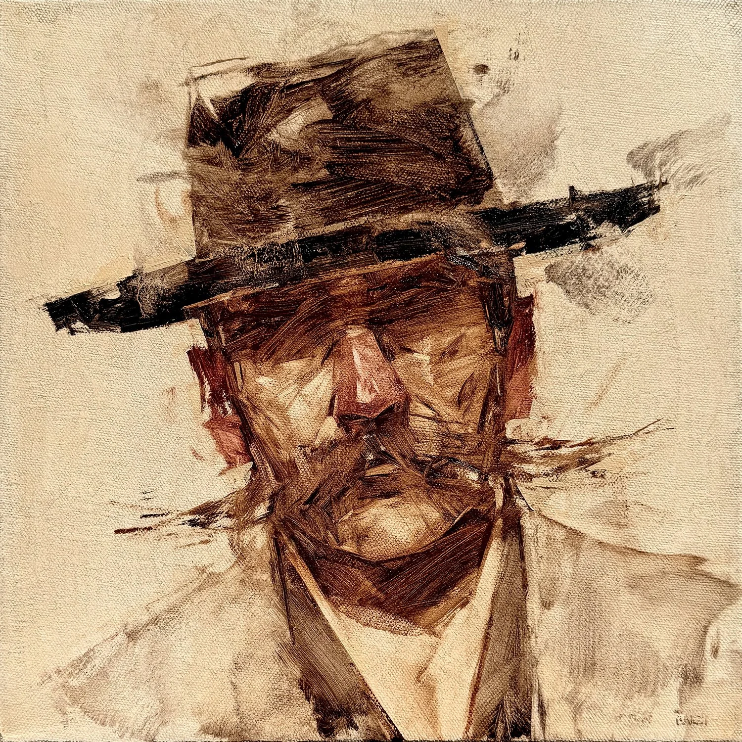 "Bad Hombre LIX" - 12x12in (SOLD)