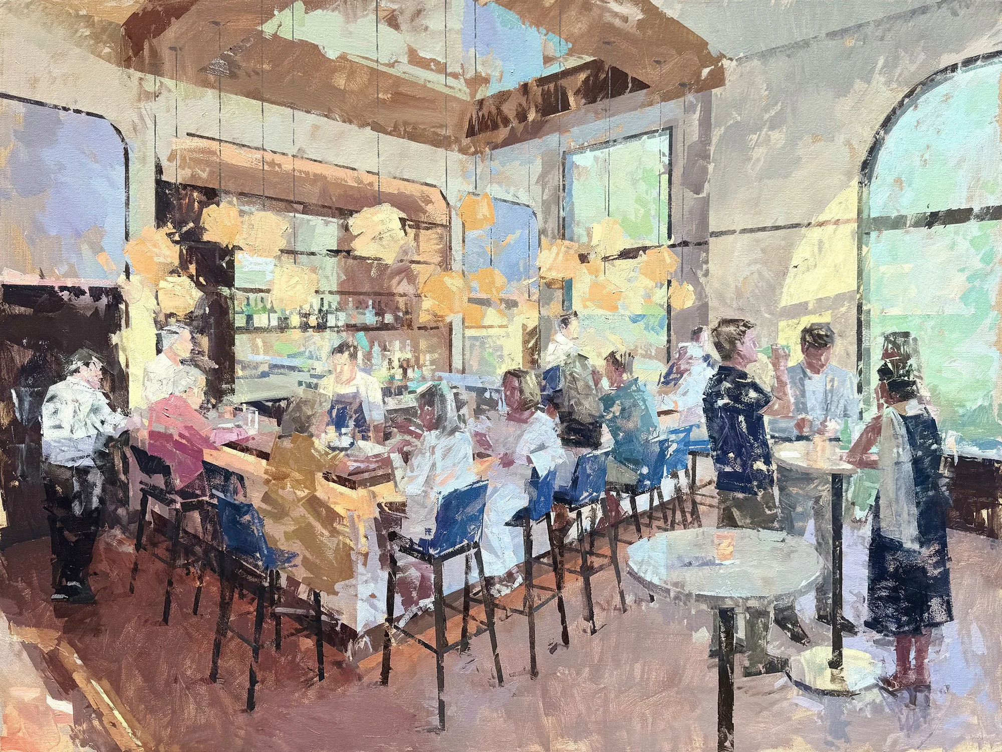 "Sunset at Costa" - 48x36in