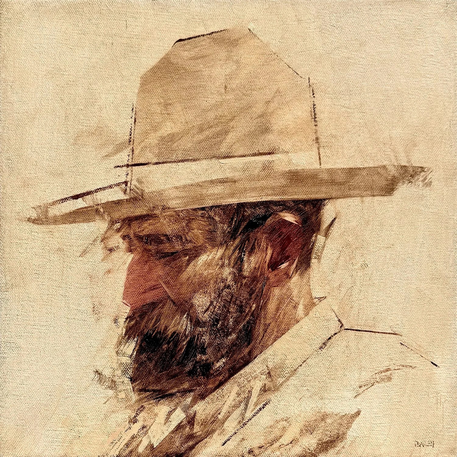 "Bad Hombre LV" - 12x12in (SOLD)