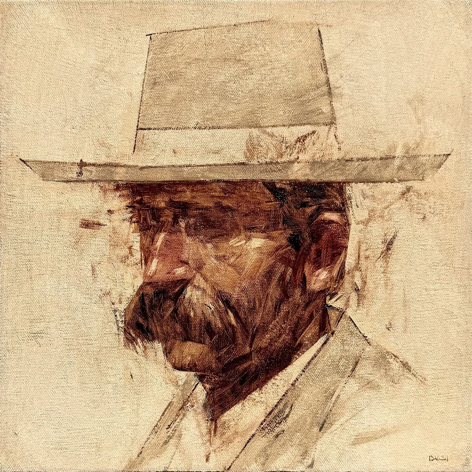 "Bad Hombre LVI" - 12x12in (SOLD)