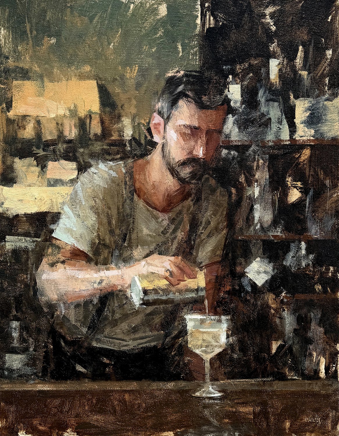 "Shaken" - 14x18in (SOLD)