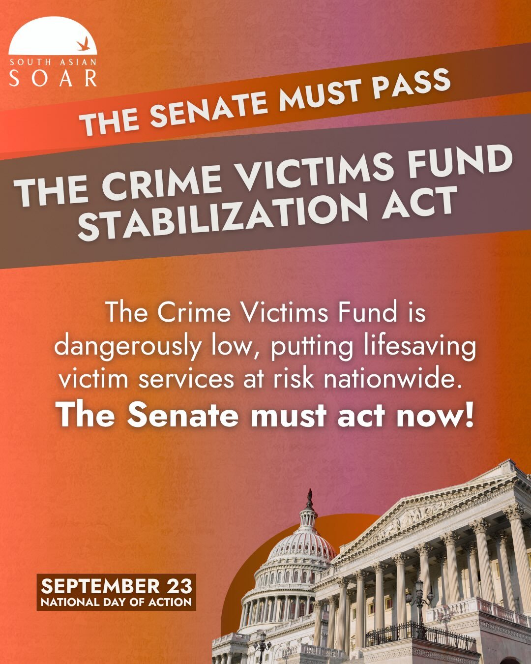 The Crime Victims Fund (CVF) is the primary source of funding for services that support survivors of domestic violence, sexual assault, child sexual abuse, trafficking, and other crimes. Yet today, the CVF is dangerously low, putting critical, lifesa