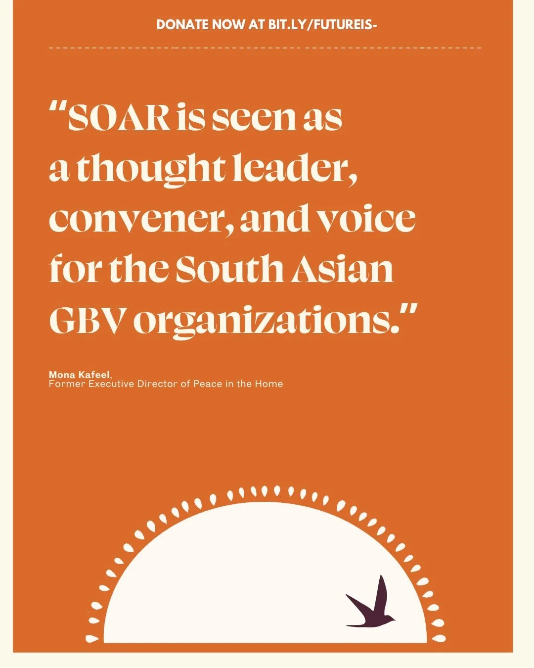 Five years ago, SOAR was an idea. Today, we&rsquo;re a national network of 50 organizations building collective power to end gender-based violence.

Being a voice for this movement is not the destination. 
It&rsquo;s the foundation for what comes nex