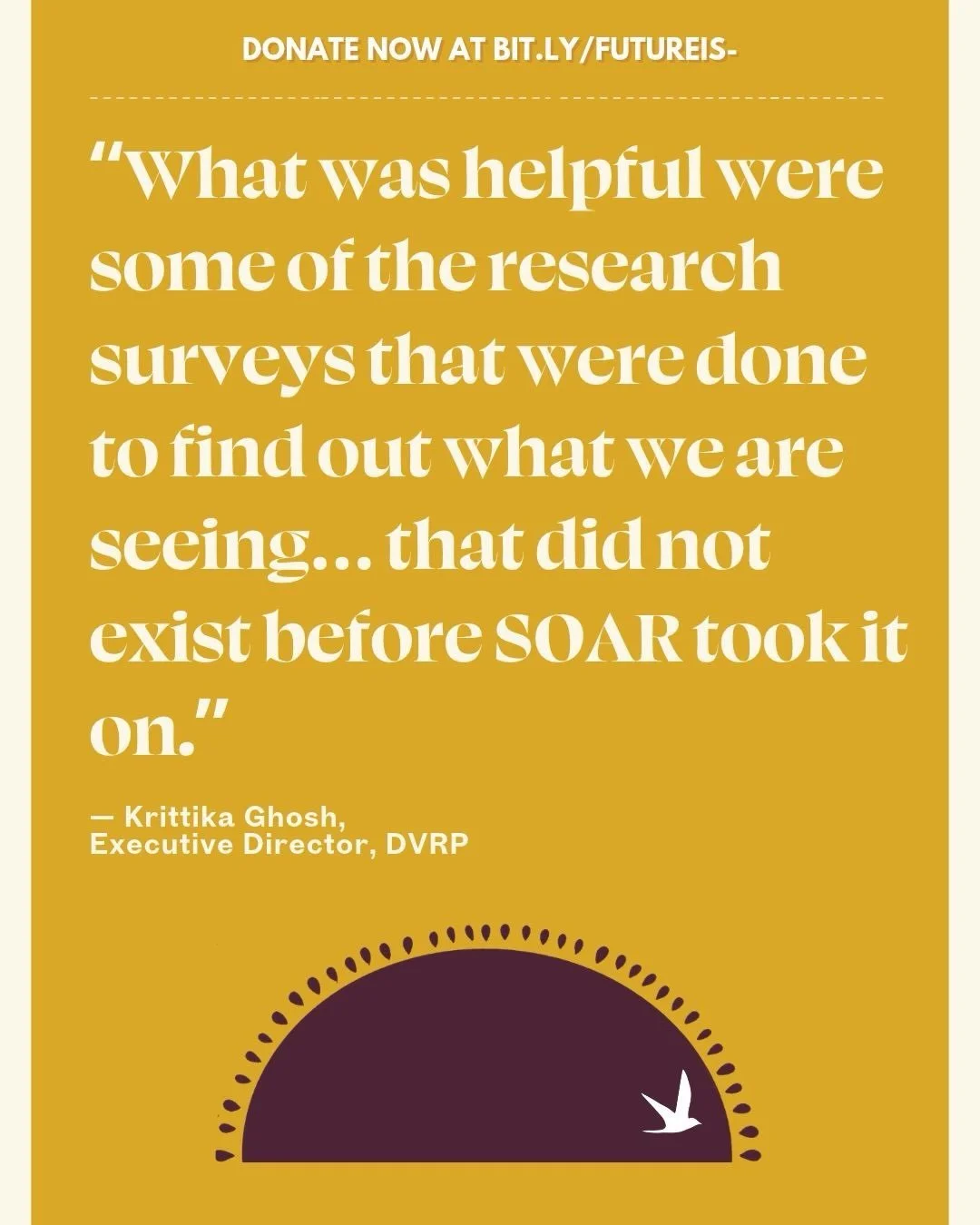 What happens when we finally have the data to tell our communities&rsquo; stories? 🧡

We can name what has too often gone unrecognized, challenge long-standing gaps, and advocate for the support our communities deserve.

SOAR&rsquo;s research is mor