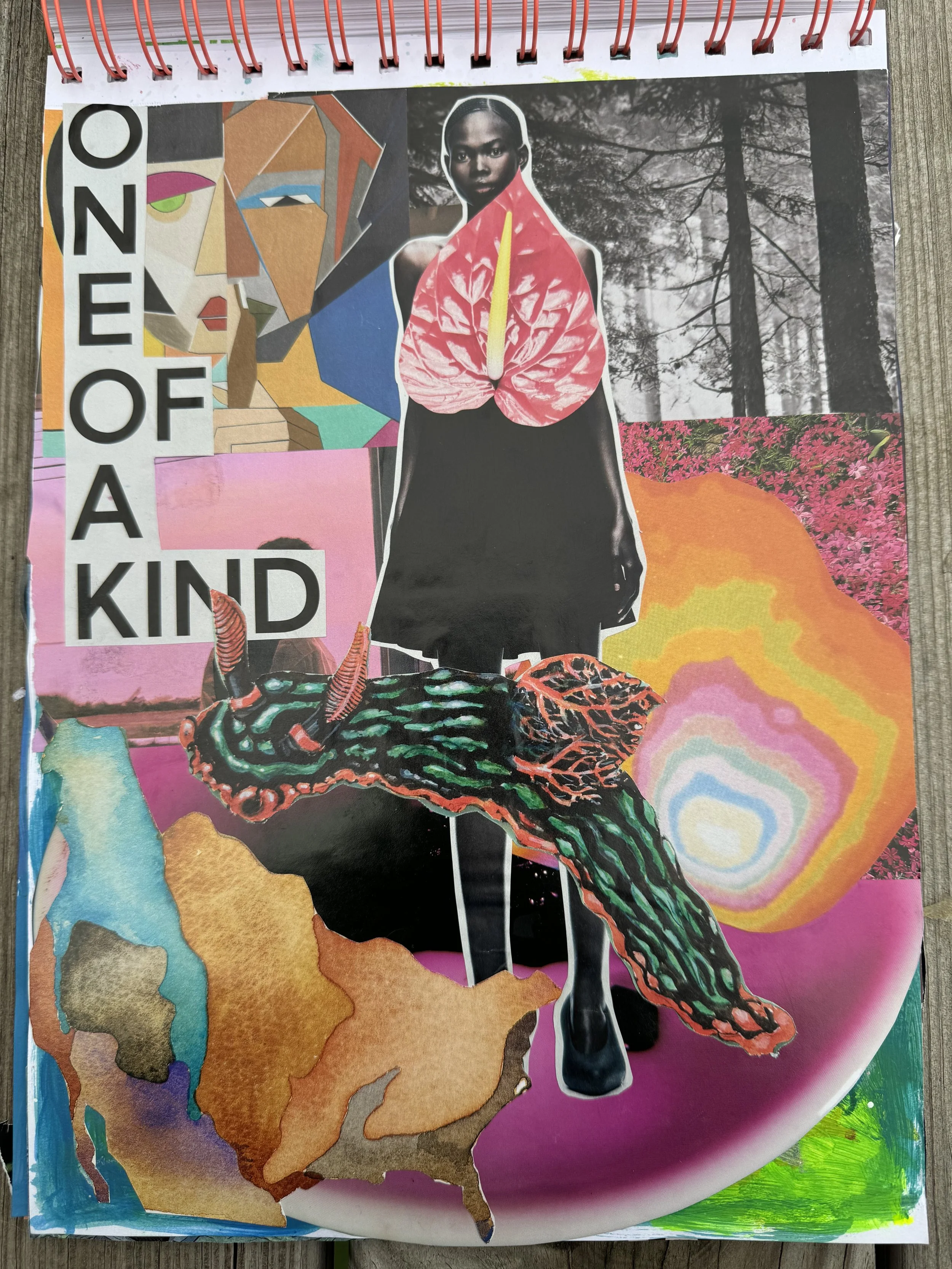 "One of a Kind" 11x14 collage 2025