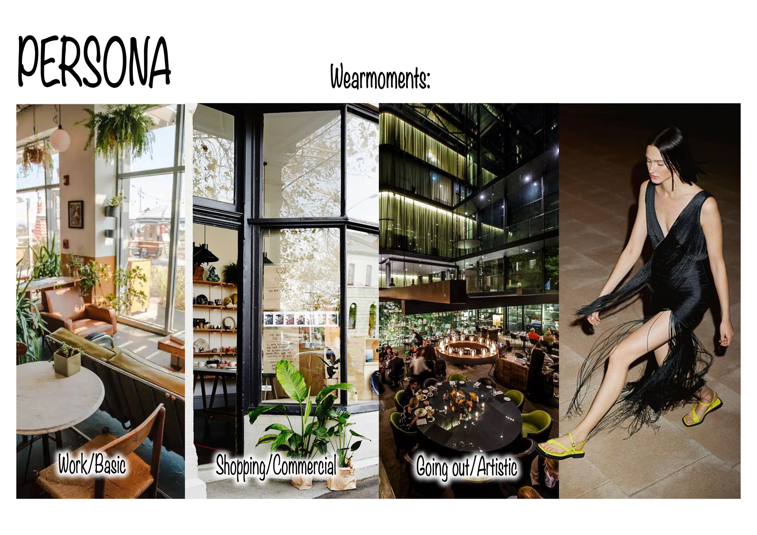 The style of the bags are inspired by tree different wearmoments.
