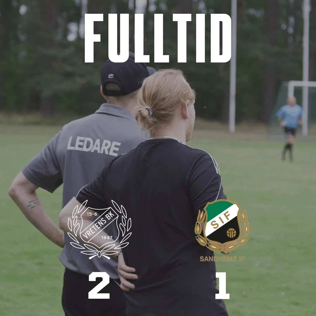 Seger p&aring; hemmaplan! 
Efter underl&auml;ge 0&ndash;1 i paus v&auml;nde vi till 2&ndash;1 och Felix klev fram som matchhj&auml;lte med b&aring;da v&aring;ra m&aring;l ⚽⚽
En fin avslutning p&aring; hemmaplan! 

Nu v&auml;ntar s&auml;songens sista 