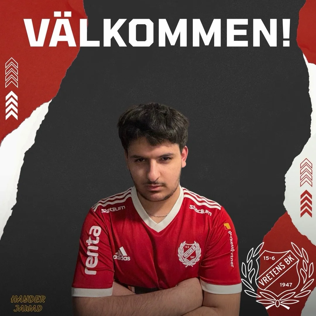 Vretens BK h&auml;lsar Hayder Jawad varmt v&auml;lkommen till f&ouml;reningen! 

Hayder kommer senast fr&aring;n IFK Sk&ouml;vdes ungdomsakademi och ansluter nu till Vreten f&ouml;r att ta n&auml;sta steg i sin utveckling.

Det ska bli intressant att