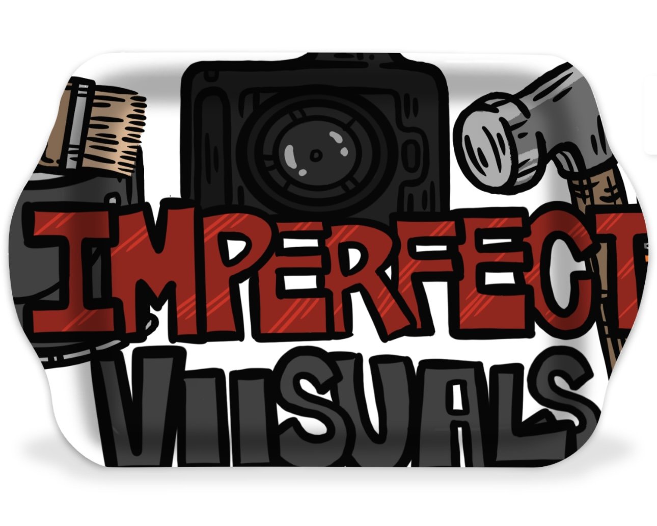 Imperfect Work Logo Rolling Tray