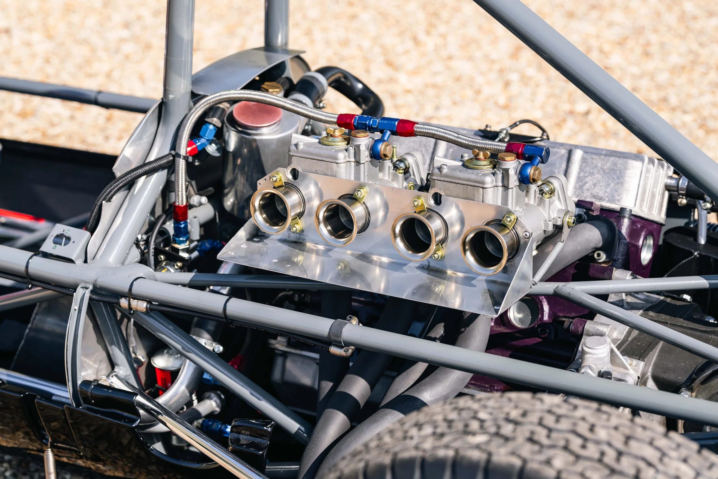 Lotus 22 Formula Junior – Richardson Cosworth MAE engine overhead, chassis 22-J-39, inlet trumpets and cam cover