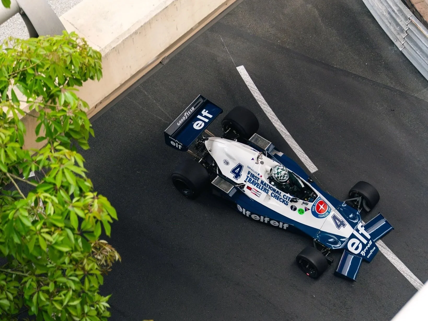 Tyrrell 008 Formula 1 Monaco Historic GP from above 2026 008/3