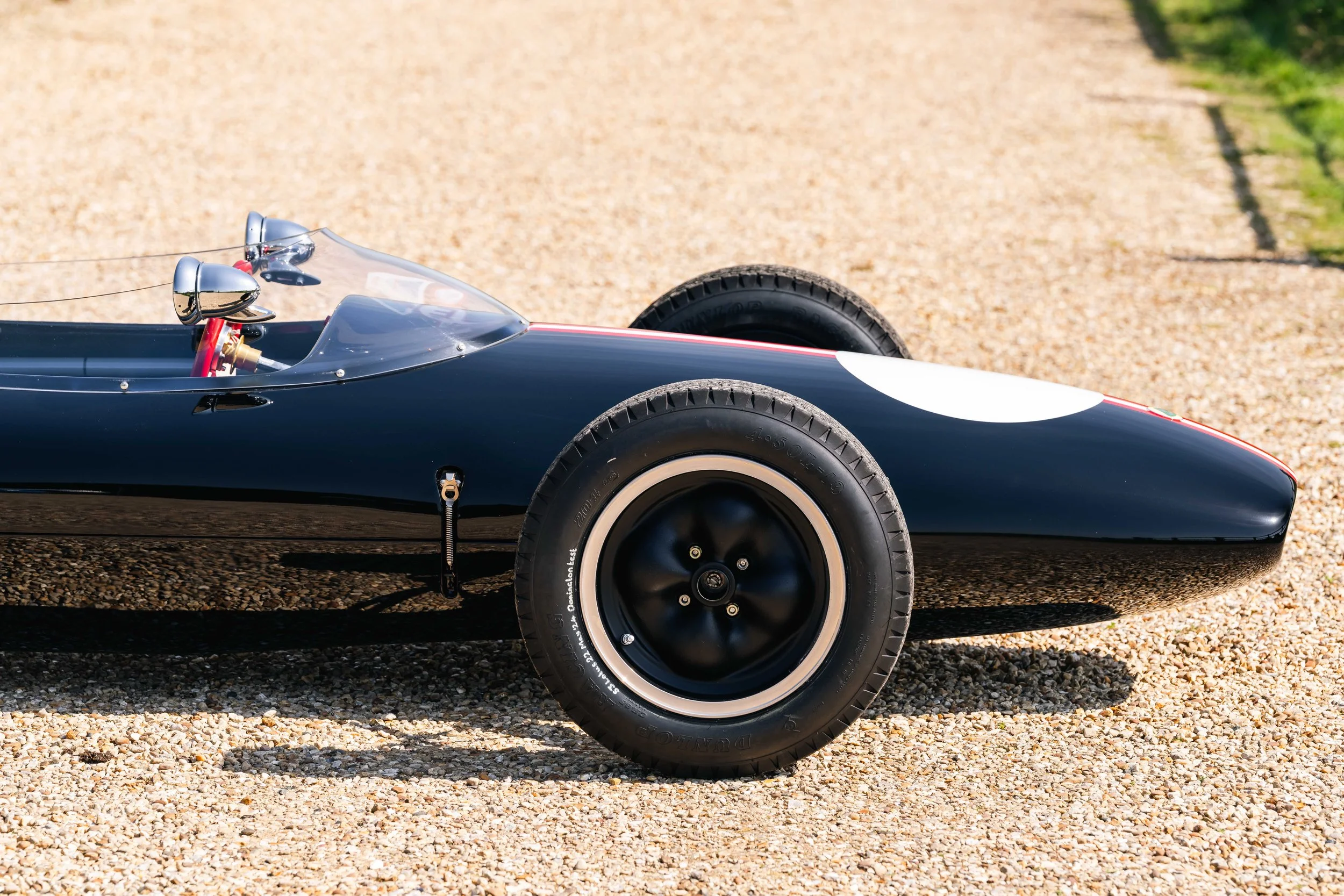 Lotus 22 Formula Junior – left side rear wheel and suspension, chassis 22-J-39