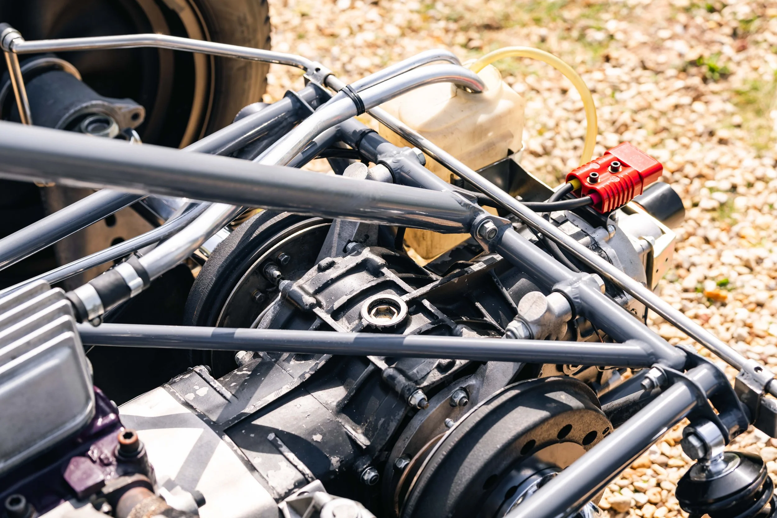 Lotus 20 Formula Junior – spaceframe and drivetrain, chassis 20-J-905, tubular chassis construction