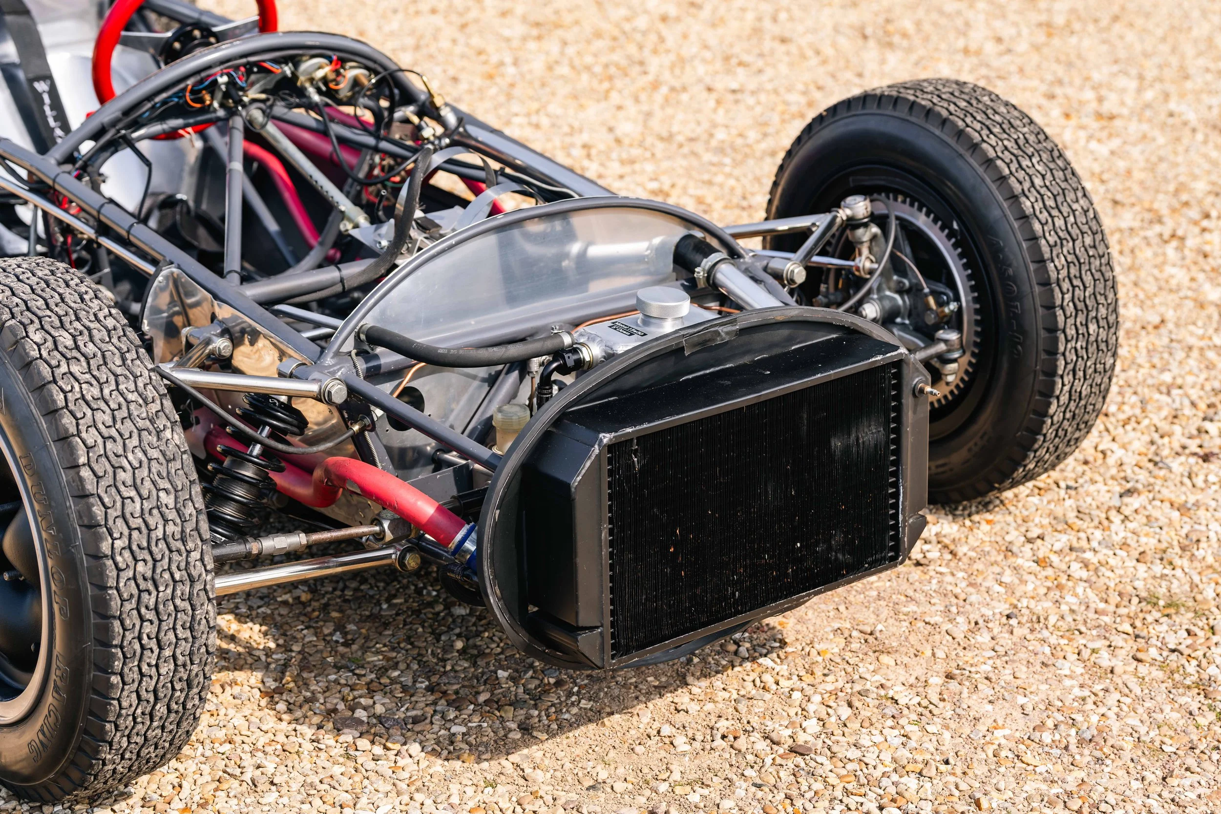 Lotus 20 Formula Junior – water radiator detail, chassis 20-J-905, cooling system