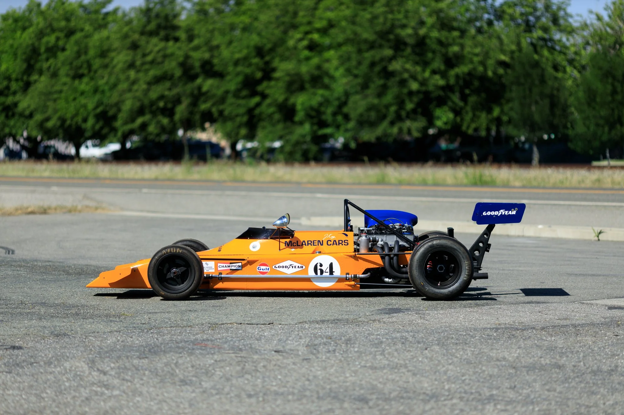 McLaren M21 Formula 2 for sale. Chassis M21-3. Cosworth BDG. Mitchell Curated. left side view