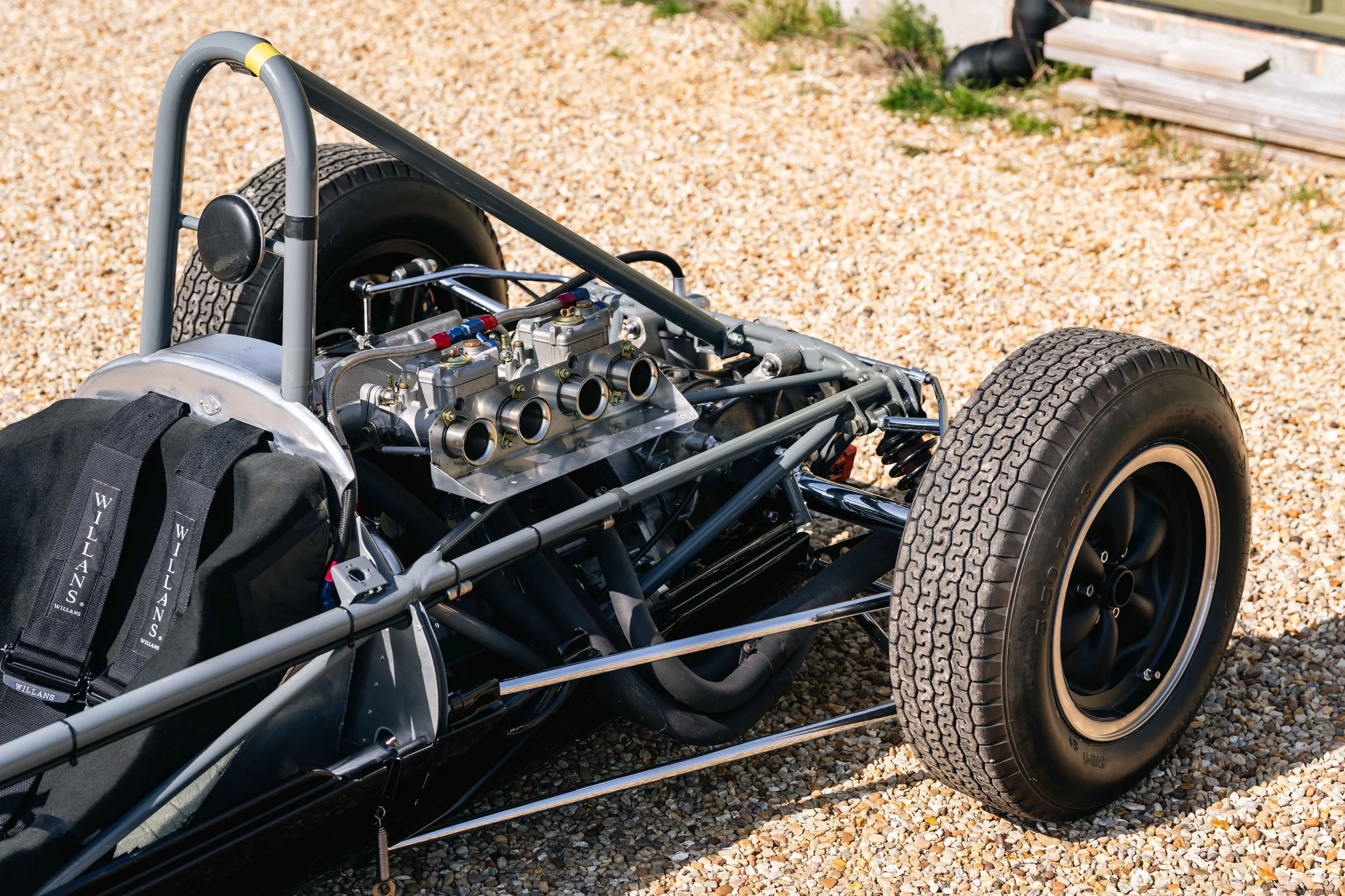 Lotus 22 Formula Junior – right side, chassis 22-J-39, Richardson Cosworth MAE engine detail
