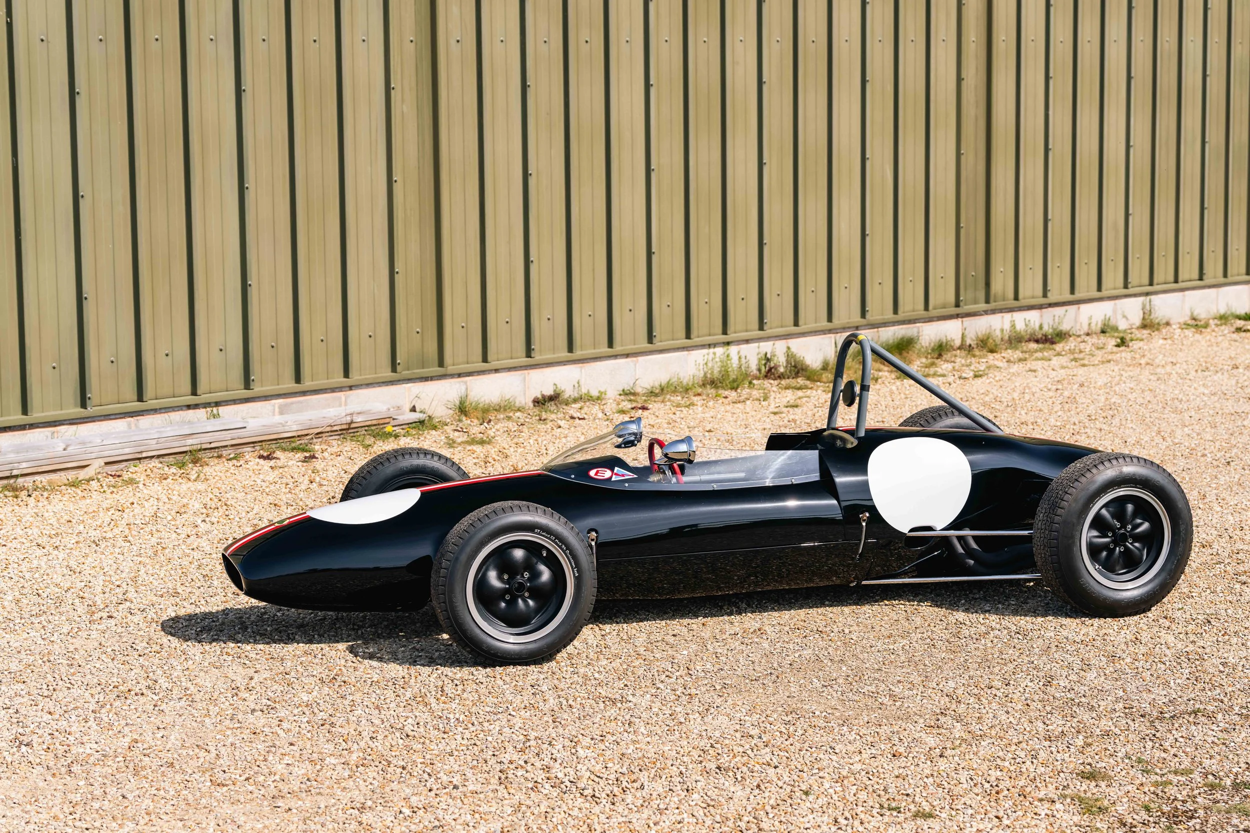 Lotus 22 Formula Junior – left profile, chassis 22-J-39, black livery, bodywork and cockpit detail