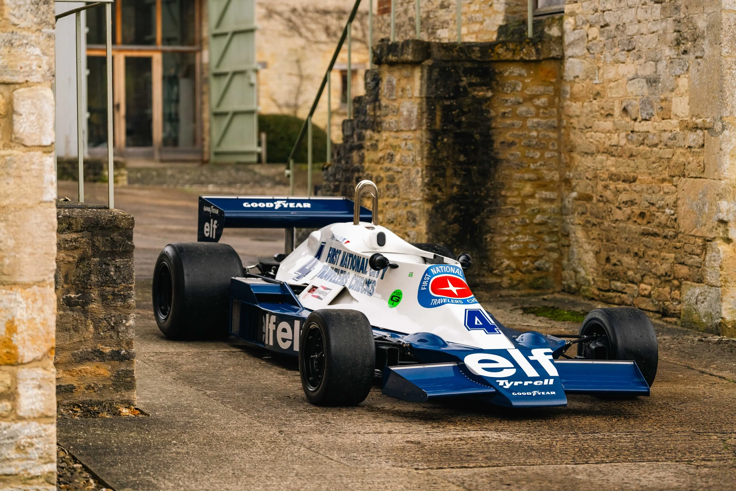 1978 Tyrrell 008 Formula 1. 3/4 view. Sold Mitchell Curated.