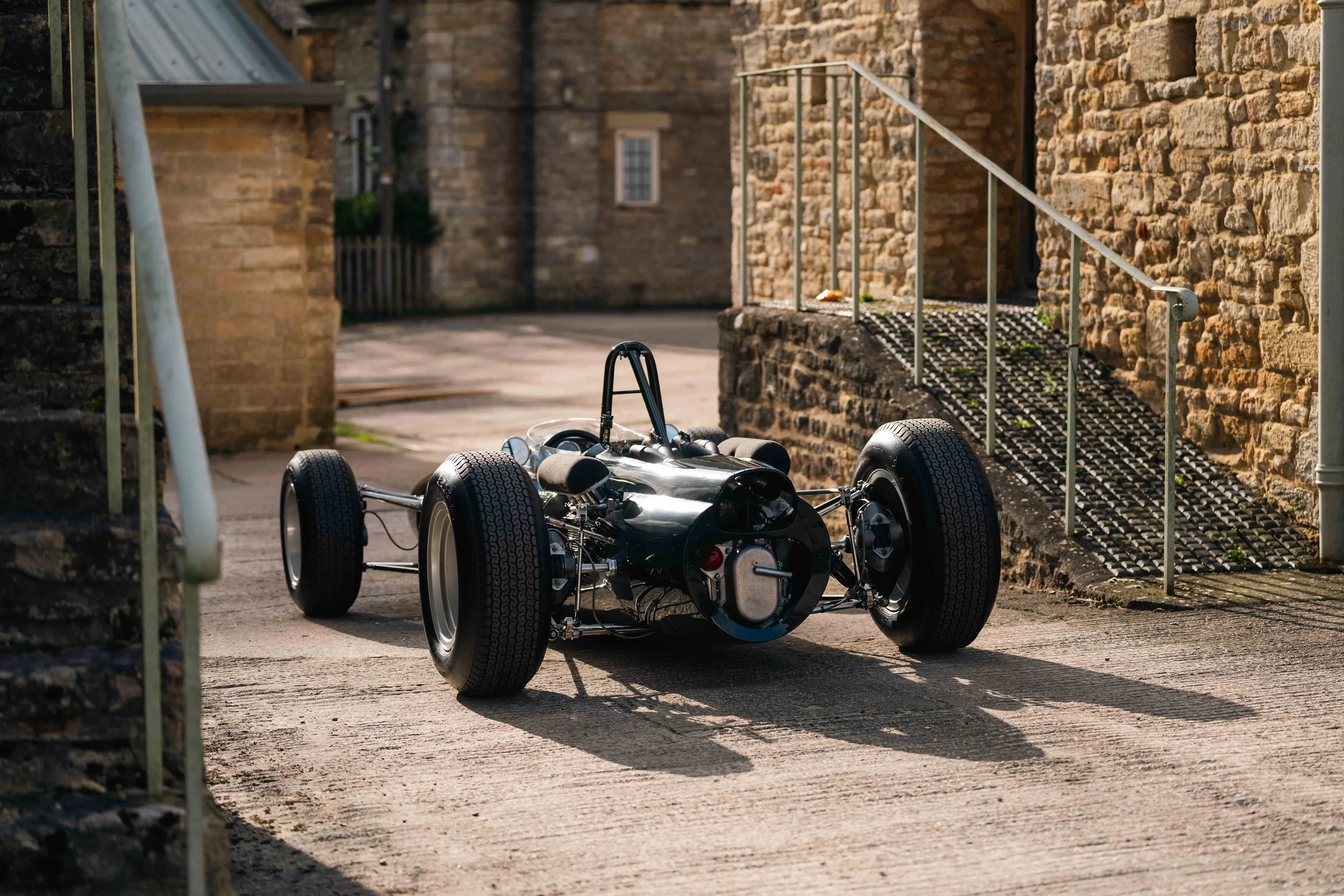 BRM P261 Formula 1 – rear three-quarter view, chassis 2617, Hall & Hall prepared