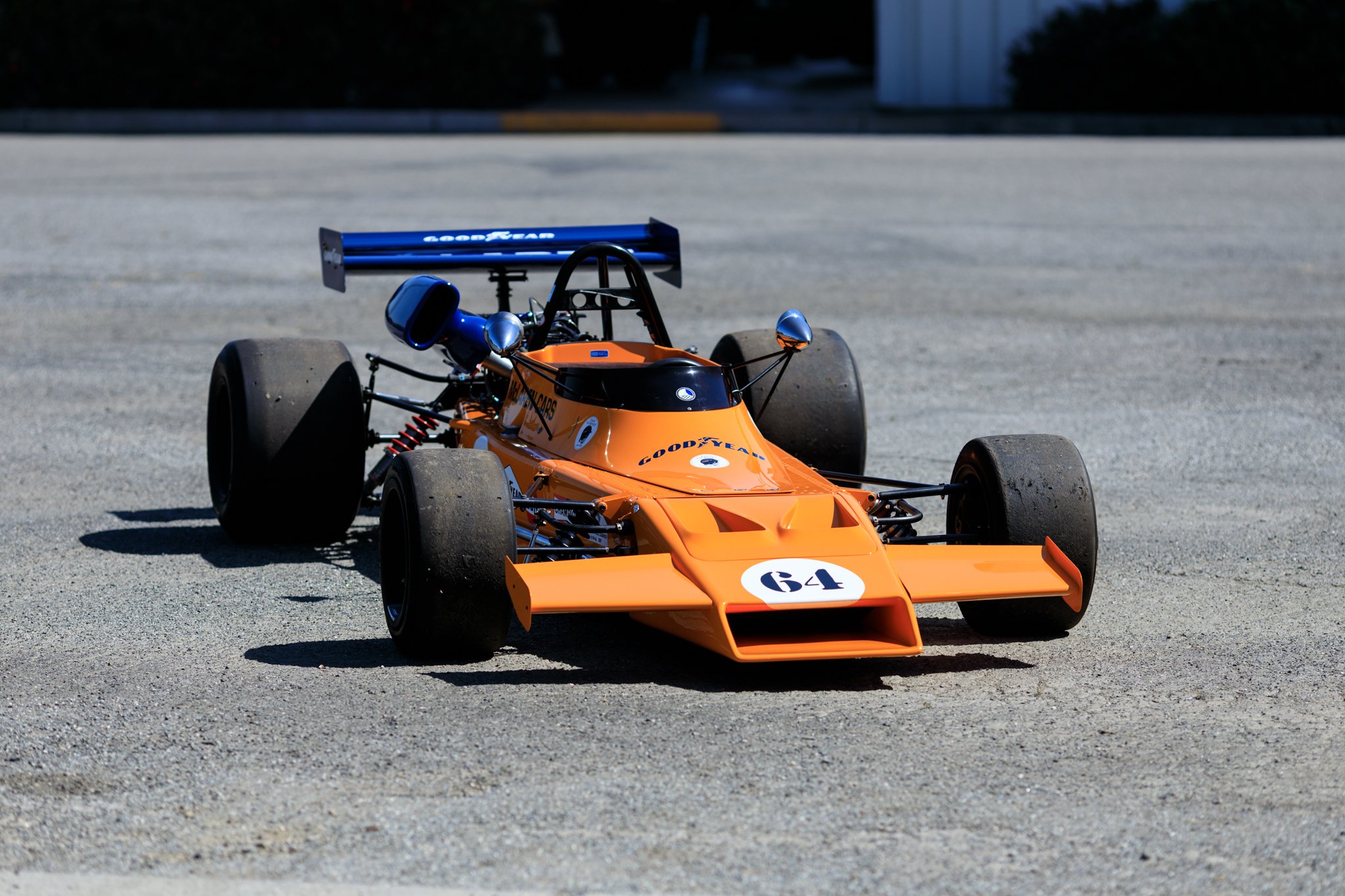 McLaren M21 Formula 2 for sale. Chassis M21-3. One of three known to exist. Mitchell Curated. 3/4 view