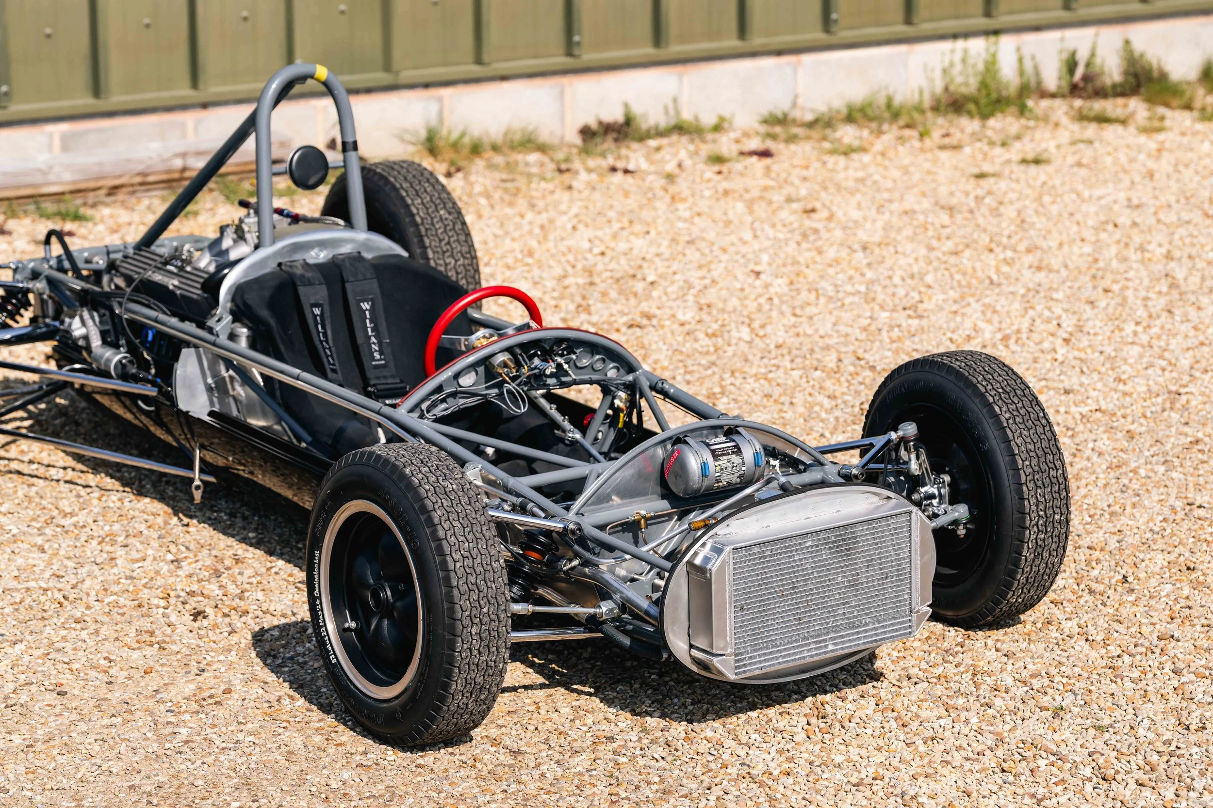 Lotus 22 Formula Junior – right side three-quarter, chassis 22-J-39, spaceframe and water radiator