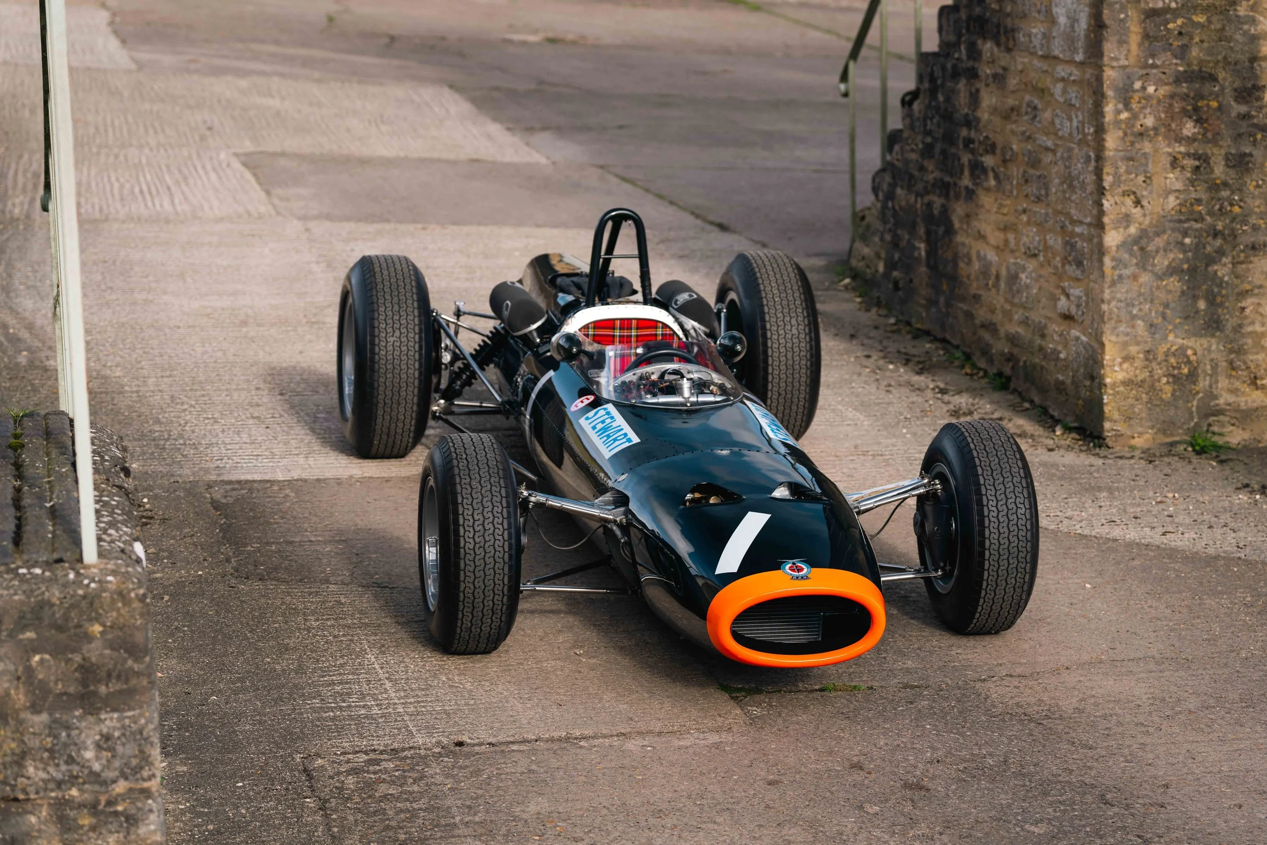 BRM P261 Formula 1 – front three-quarter view, chassis 2617, ex-Jackie Stewart