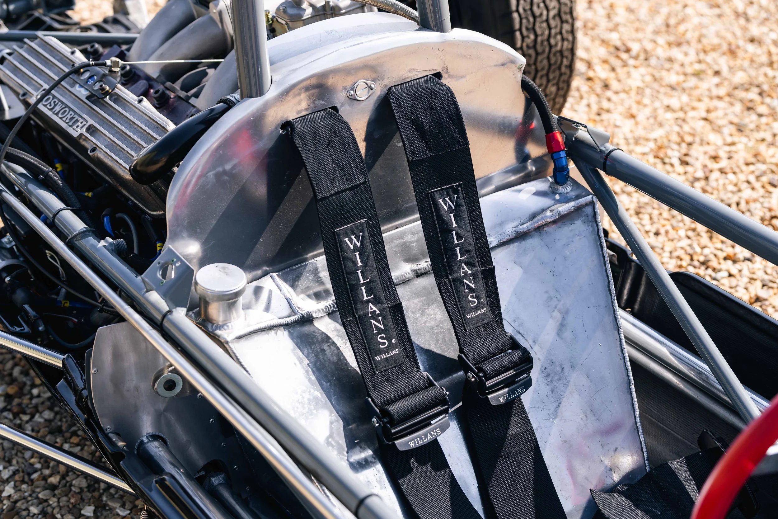 Lotus 22 Formula Junior – seat harness detail, chassis 22-J-39, safety belt mounting