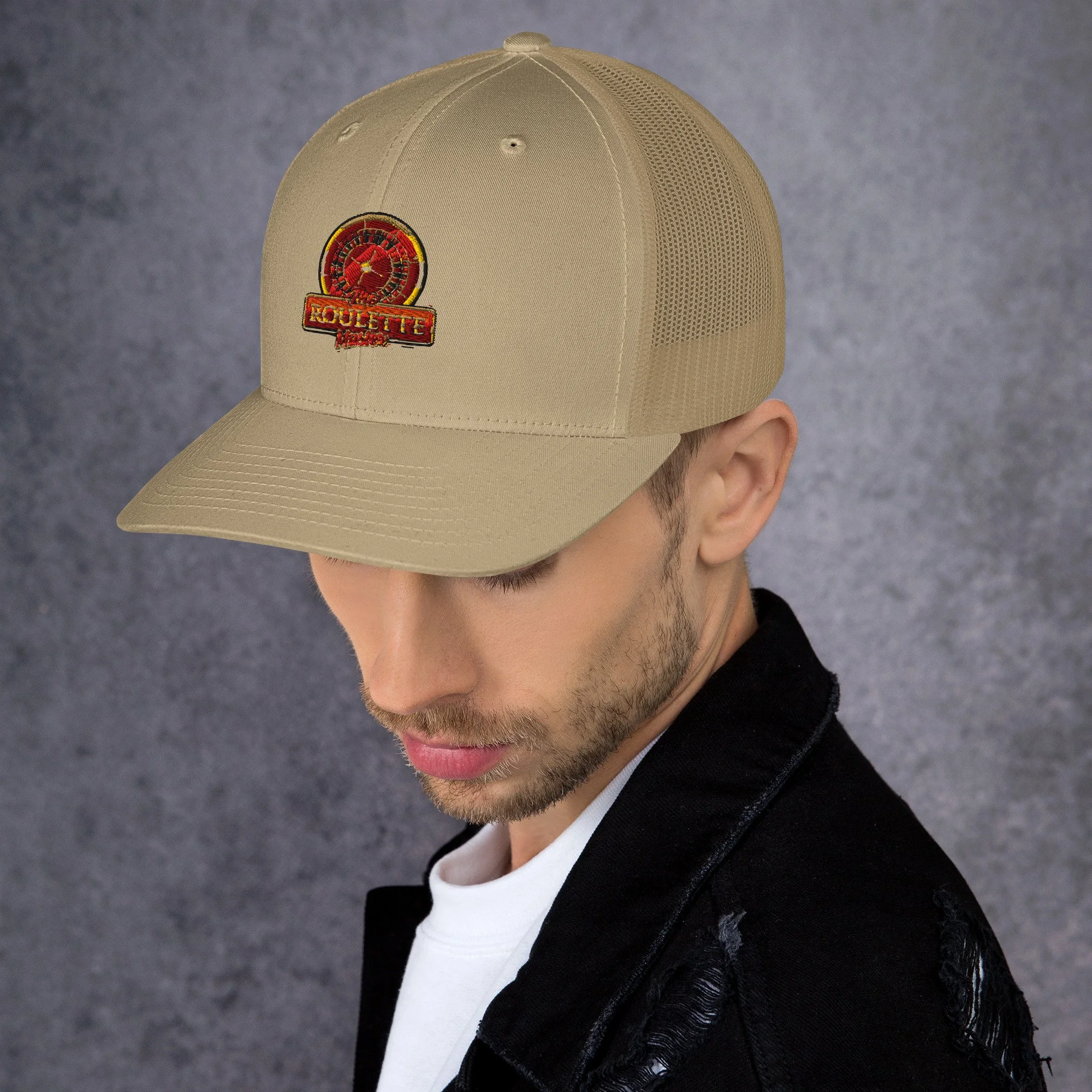 retro-trucker-hat-khaki-left-6774639ddc1a7.jpg