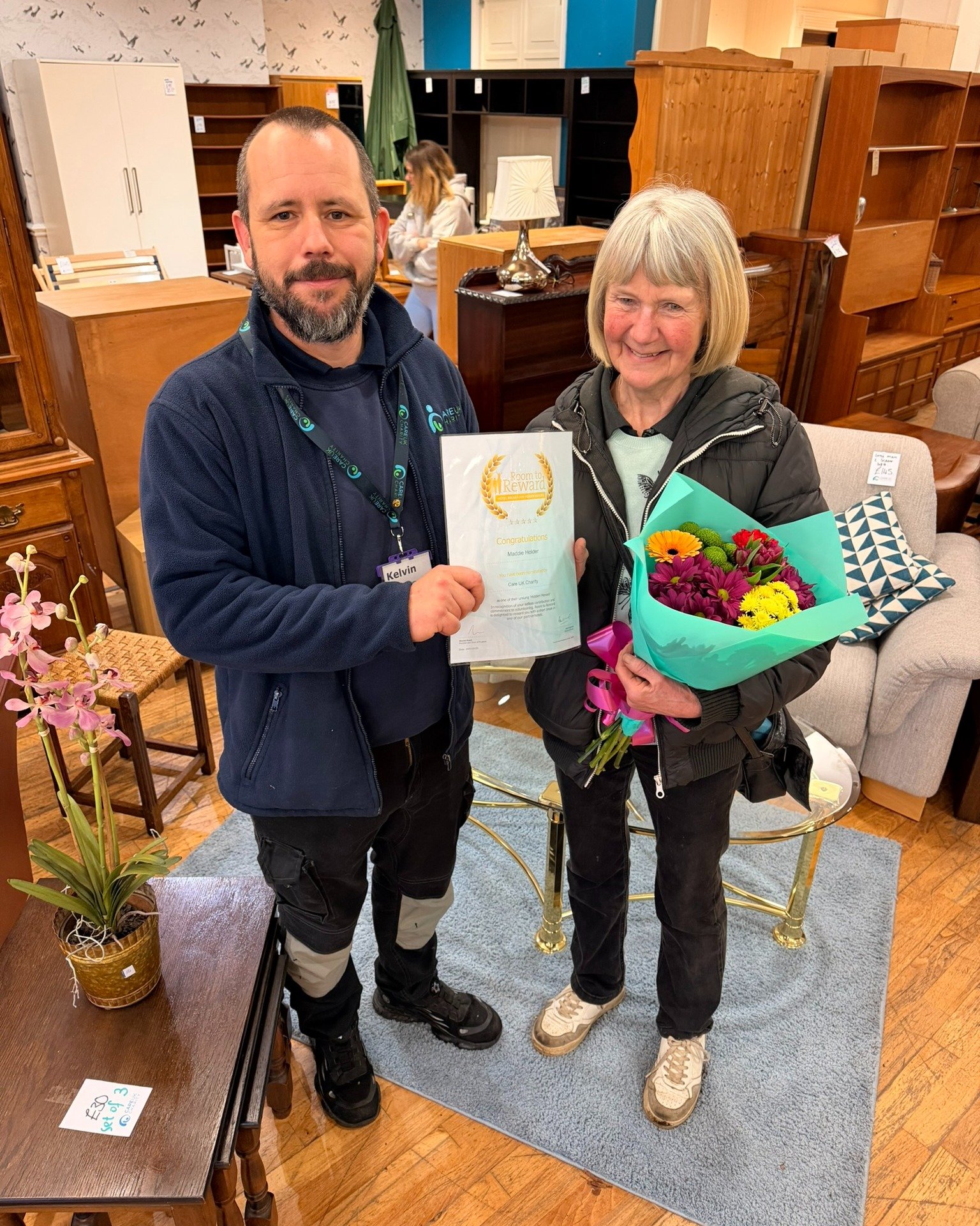 CARE UK Charity Volunteer smiling