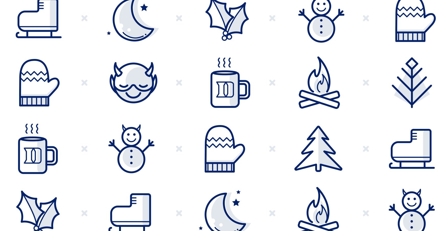 Calendar Year-End Icons
