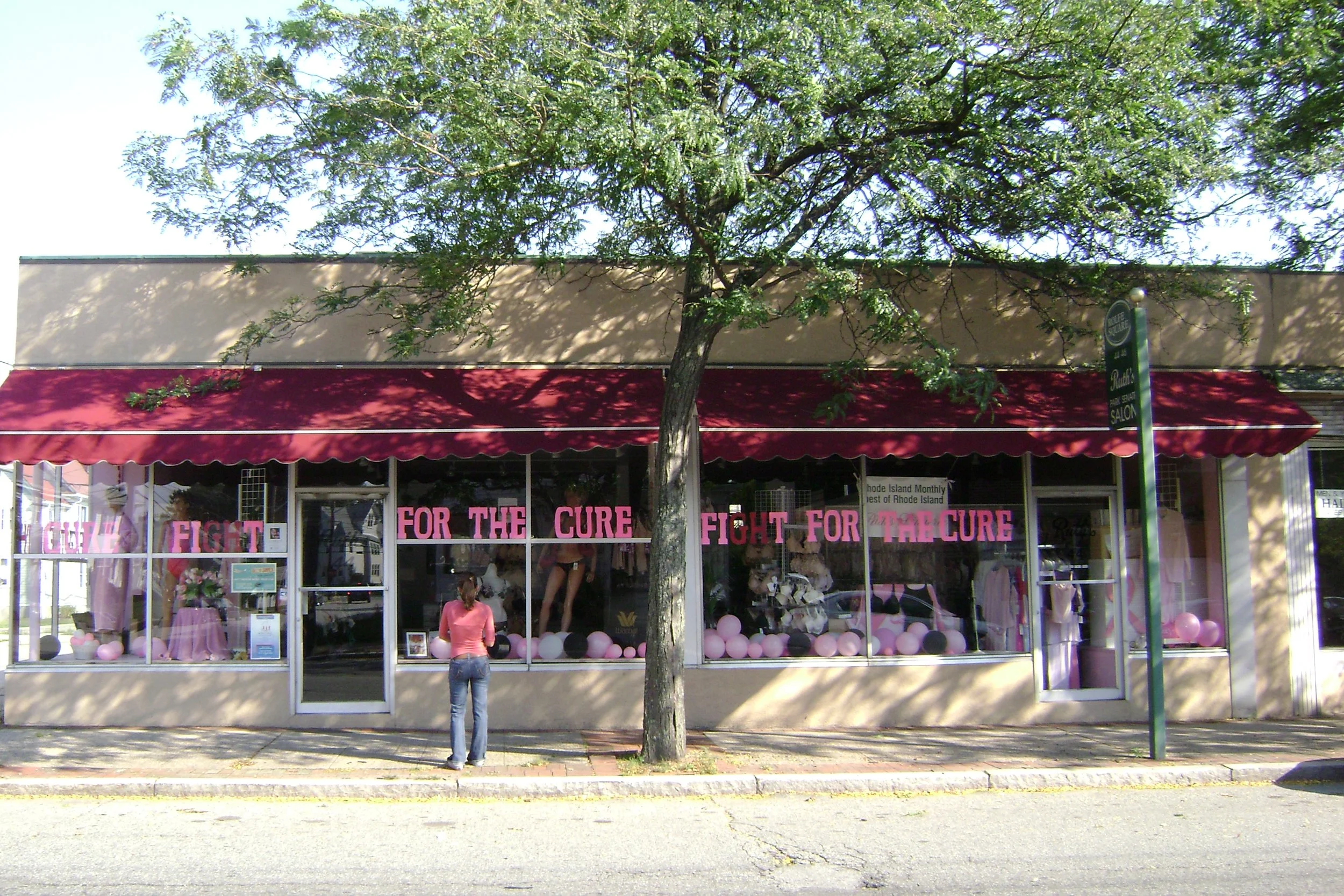 Existing corner storefront