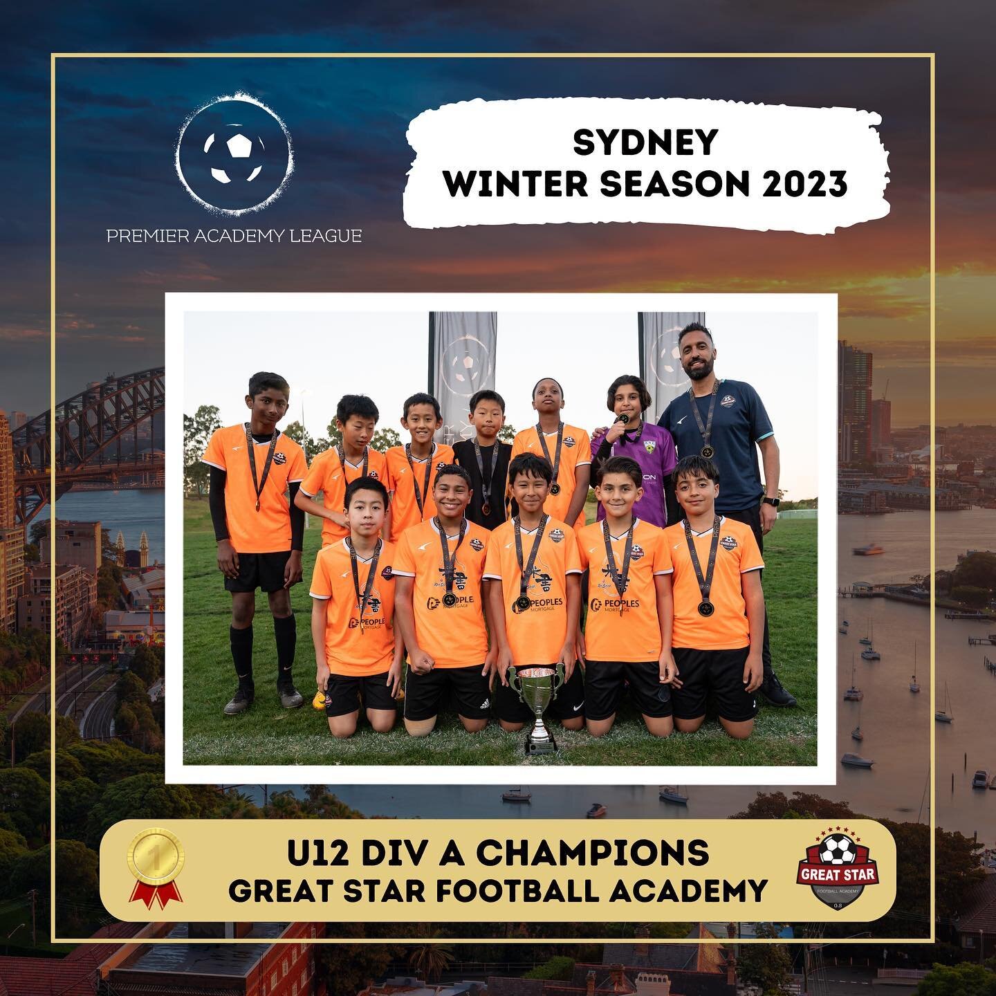 Congratulations to our U12 Sydney Winter Season 2023 Champions and Runners-Up!

🏆 U12 Div A - @greatstar.com.au Mars
🥈 U12 Div A - @ellefootballacademy Black
🏆 U12 Div Black - @gameday_socceracademy
🥈 U12 Div Black - @footballlabaus Orange
🏆 U12