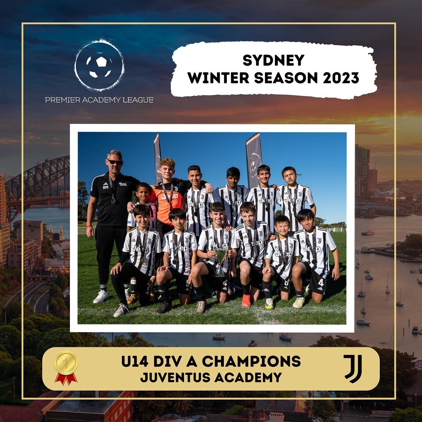 Congratulations to our U14 &amp; U16 Sydney Winter Season 2023 Champions and Runners-Up!

🏆 U14 Div A - @juventus_academy_sydney Chiesa
🥈 U14 Div A - @footballlabaus Red
🏆 U14 Div Black - @juventus_academy_sydney Vlahovic
🥈 U14 Div Black - @socce