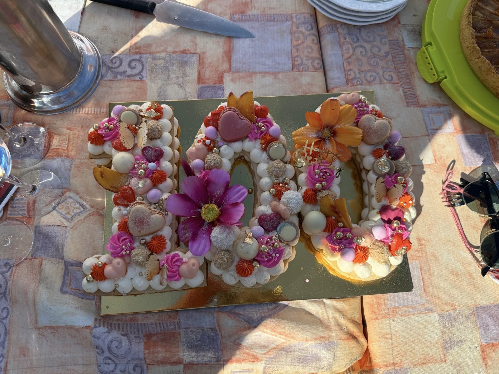 cake for celebrating 100 years of existence. 100 years old and healthy, and happy. the real meaning of life