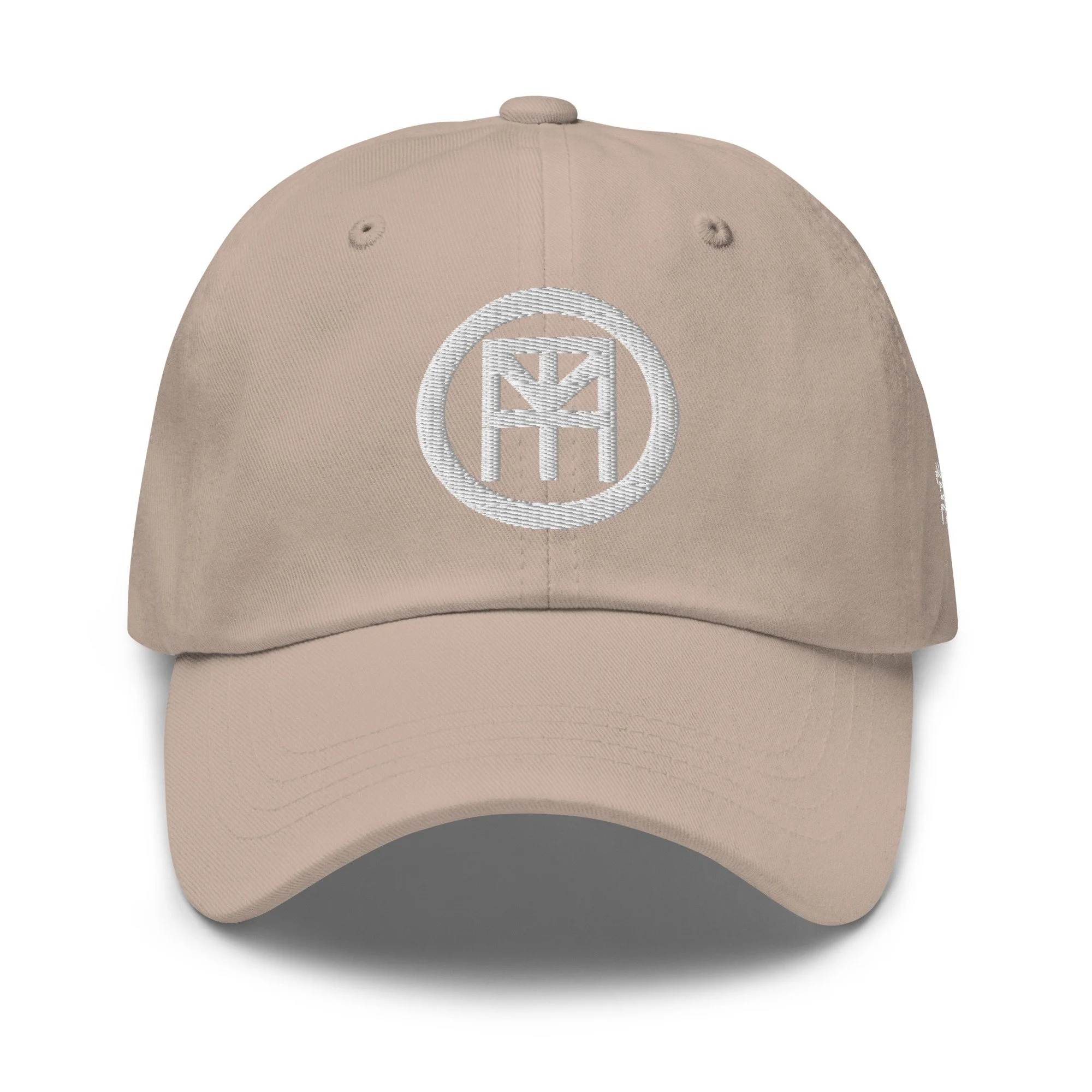 Embroidered Streetwear Cap (Beige) | Always Working Clothing